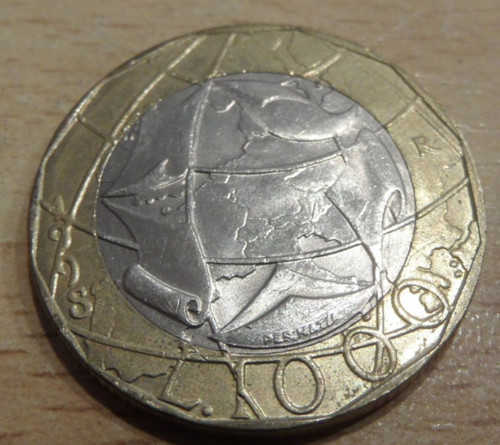 1000 lire münze italien - l,