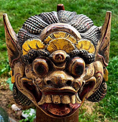 Alte bali barong holzmaske - bali,
