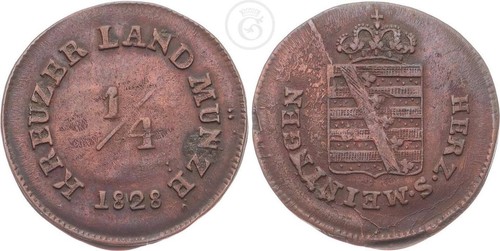 Kreuzer 1828 sachsen - 1828,