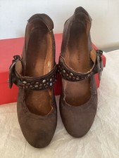 Air Steps  Ballerina Slipper  Pumps Halbschuh Riemchen Nieten Grau Gr.39. TOP!