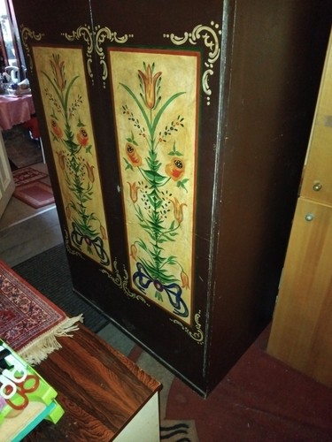 Alter bauernschrank mit komode - bauernschrank,
