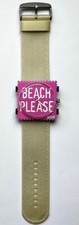Stamps Uhr: Beach Please + Cordura beige / private Model Collection /neuwertig