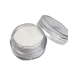 Feines Glitzer Puder Weiß