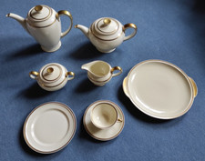 Goldrand Kaffee Service Rosenthal Selb Winifred für 10 Personen 38 Teile 