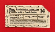 Fußball Eintrittskarte Hertha BSC Berlin - Eintracht Frankfurt 1978/79 ( 60100