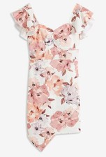 Kleid Gr. 40/42 Weiß Rosa