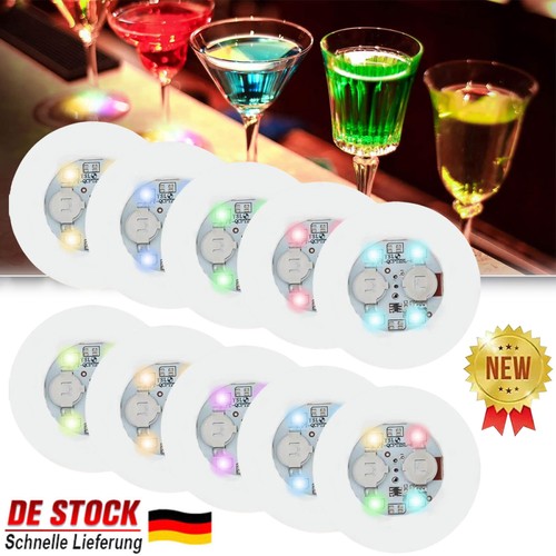 10x getränkeuntersetzer led - 10x,