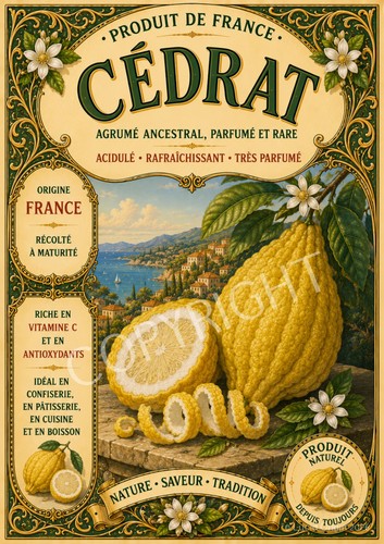 Foto poster vintage cédrat - poster,
