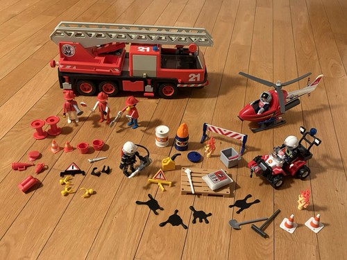 Playmobil feuerwehr set - feuerwehr, quad
