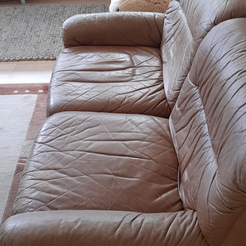 Sitzer ledersofa braun - 2-sitzer,