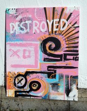 Gemälde abstrakt C. FANTA original Kunst Leinwand Malerei portrait art acryl