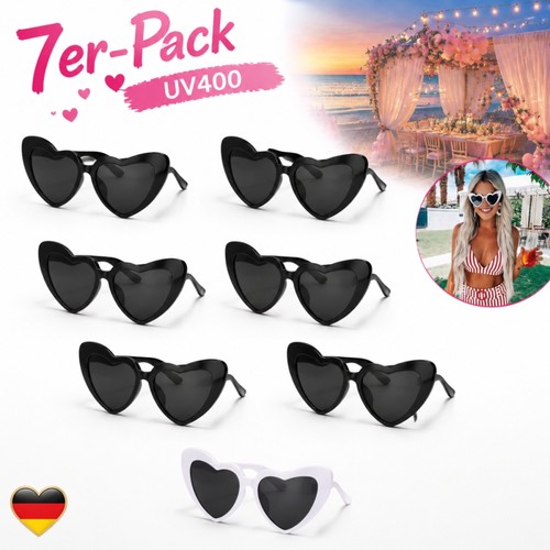 7er pack sonnenbrille süße - 7er-pack,
