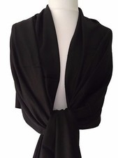 Schwarz Pashmina Damen Schal