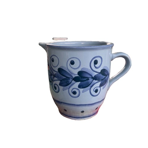 Keramik krug blau weiß 5 - blau,
