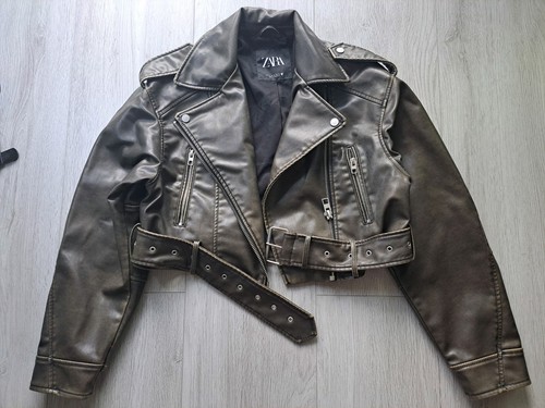 Zara bikerjacke aus - zara, kunstleder
