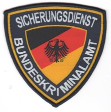 Abzeichen Patch Polizei Bundeskriminalamt BKA Sicherungsdienst