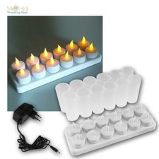 12er Set LED Akku-Teelichter m