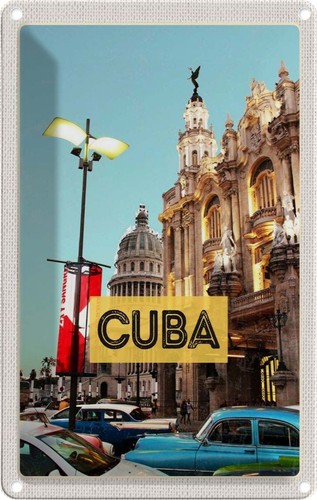 Blechschild 30x20 cuba - cm,