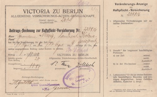 Leipzig rechnung 1918 - rechnung,