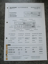 BLAUPUNKT  Autoradio Woodstock SQR 04   Ersatzteilliste