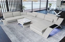 Wohnlandschaft Leder Sofa