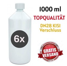 6x Laborflasche 1000ml