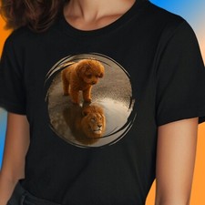 T-Shirt Frauen Pudel Löwe