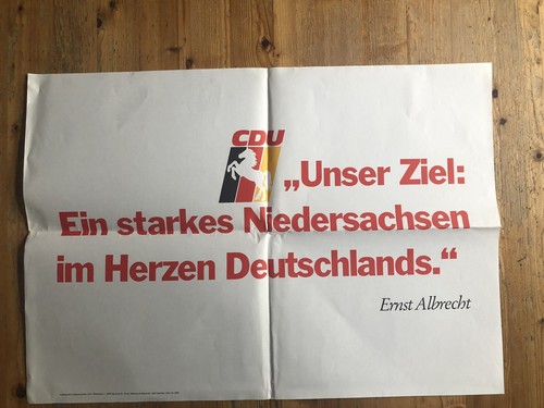 Cdu plakat niedersachsen - cdu,