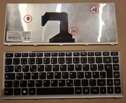 Tastatur lenovo u410 - tastatur, silber