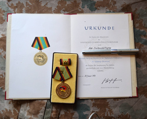 Ddr nva medaille für treue - ddr,