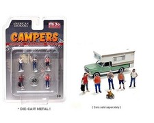 Campers Figure Set of 6 pieces - limited - American Diorama 1:64