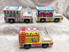 MSB LKW Filius 2 Kofferwagen Eisauto 1 Tankwagen Obstsaft DDR Blechauto 