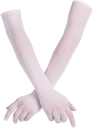Lange tüll handschuhe - tüll, damen