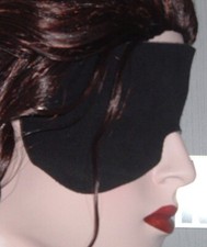 große Echt Leder-Augenmaske