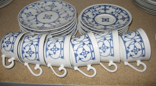 Kaffeeservice indisch blau - kaffeeservice,