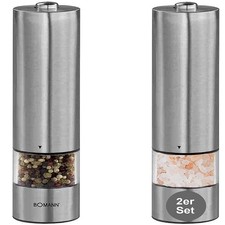 GEWÜRZMÜHLE ELEKTRISCH SALZMÜHLE PFEFFERMÜHLE SALZSTREUER 2er SET 73333280