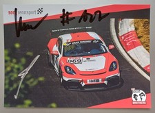 Motorsport Autogrammkarte Sorg Motorsport Porsche 718 Cayman GT4