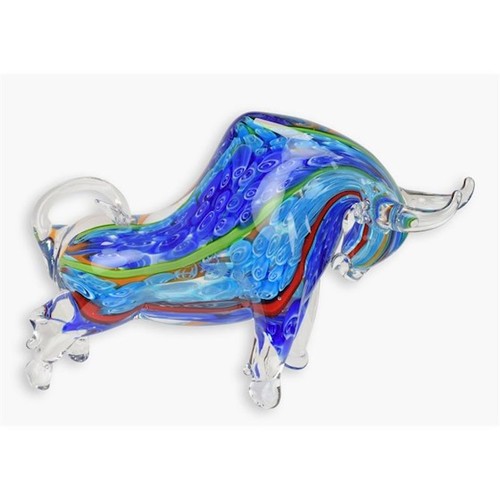 Glasfigur stier - glasfigur, im