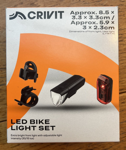Crivit led fahrradlichtset - led,
