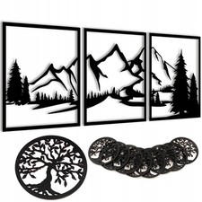 Wandbild berge wald tlg - wandbild,