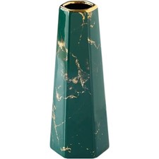 Keramik Vase Marmor Gold 20cm