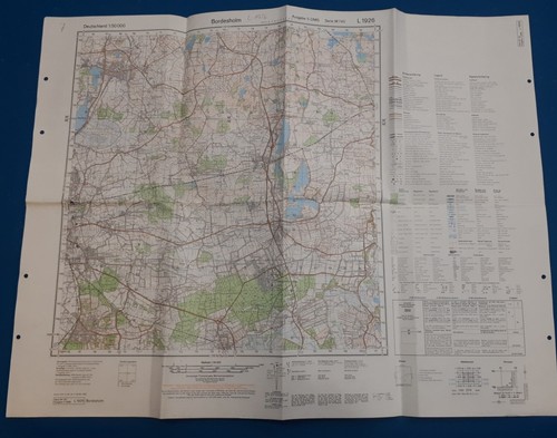 Topographische karte l1926 - karte, bw