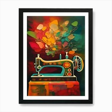Nähmaschine Kunstdruck