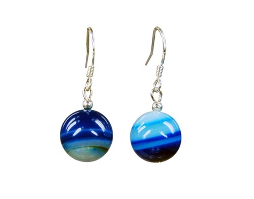 Schöne ohrringe aus blauem - schöne,