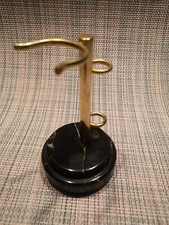 Vintage Rasierpinsel Ständer✅Marmorfuß✅Rasierklingenhalter✅Badezimmer Accessoire