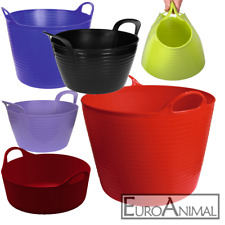 flexibler Trog Wassertrog Futtertrog Holz Wäschekorb Futtereimer 12-60 Liter