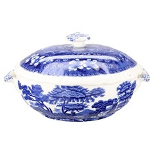 Ragout / Terrine klein Spode Copeland Blue Tower