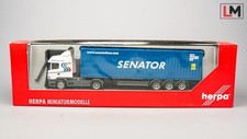 1:87 Herpa Scania R HL Container Sattelzug LKW Senator // X_421