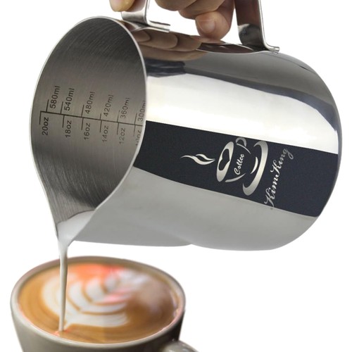 Edelstahl milchkännchen 600ml - milchkännchen,