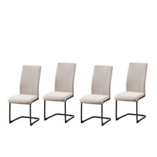 Schwingstuhl 4er-Set Creme